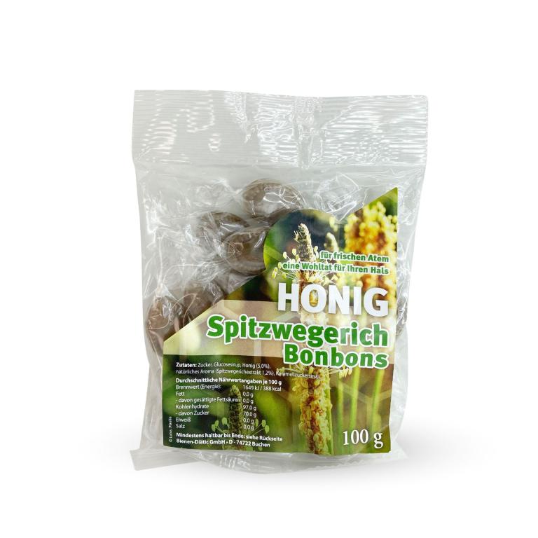 Honig-Spitzwegerich-Bonbons-100g-Bienen-Diaetic-Bienenhaus-Freinberg-Bonbons-Zuckerl